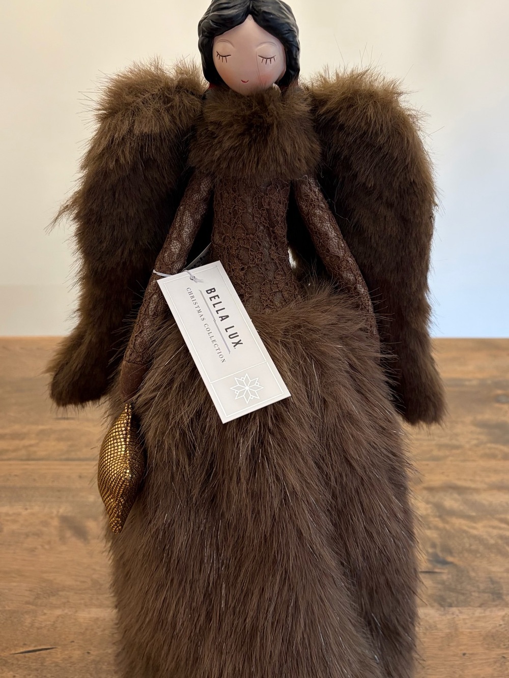 Bella Lux Christmas Angel Viral Chocolate “Mink” VHTF - Picture 3 of 15